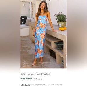 Fortunate One Sweet Moments Maxi Dress size 4